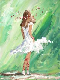 DANCER ON THE GREEN by Lorna Millar at Ross's Online Art Auctions