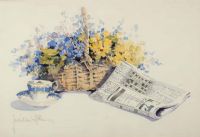 POSIES & POSERS by Judith Caulfield Walshe at Ross's Online Art Auctions
