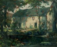 McKEEGAN'S HOUSE, GLENARM by Charles McAuley at Ross's Online Art Auctions