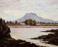 LURIG MOUNTAIN FROM CUSHENDALL by Charles McAuley at Ross's Online Art Auctions