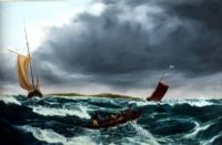 BRAVING THE TEMPEST by Mark McMeekin at Ross's Online Art Auctions