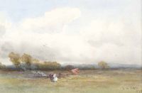 FIGURES & LANDSCAPE by Joseph William Carey RUA at Ross's Online Art Auctions