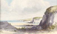 COUNTY ANTRIM COAST by Rowland Hill RUA at Ross's Online Art Auctions