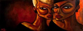 GOSSIP by Terry Bradley at Ross's Online Art Auctions