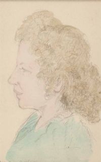 POTRAIT OF A WOMAN I by Maurice Canning Wilks ARHA RUA at Ross's Online Art Auctions
