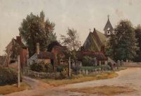 IN THE VILLAGE by William Docherty Weir at Ross's Online Art Auctions