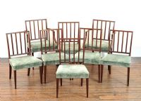 SET OF EIGHT GEORGIAN DINING ROOM CHAIRS at Ross's Online Art Auctions