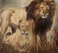 LIONS by Alan Quigley at Ross's Online Art Auctions