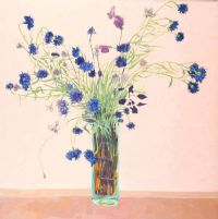STILL LIFE, CORNFLOWER by Terence Coyle at Ross's Online Art Auctions