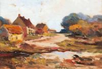 FARM BUILDINGS by Robert M. Patterson at Ross's Online Art Auctions