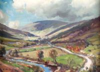 IN THE GLENS by Charles McAuley at Ross's Online Art Auctions