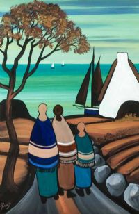 LOOKING OUT TO SEA by J.P. Rooney at Ross's Online Art Auctions