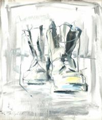 WORK BOOTS by Con Campbell at Ross's Online Art Auctions