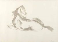 HORSE RESTING by Dame Elisabeth Frink RA at Ross's Online Art Auctions