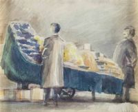 THE FRUIT STALL by George Campbell RHA RUA at Ross's Online Art Auctions