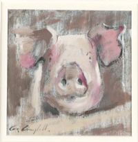 NOSEY PIG by Con Campbell at Ross's Online Art Auctions