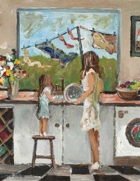 HELPING MUM by Lorna Millar at Ross's Online Art Auctions