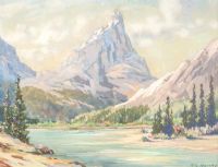 MOUNT EDITH, BANFF by R.L. Harvey at Ross's Online Art Auctions
