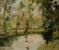FOREST LAKE by B. Francis at Ross's Online Art Auctions