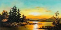 HIGHLAND SUNSET by Wendy Reeves at Ross's Online Art Auctions