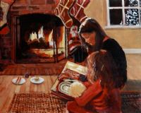 CHRISTMAS EVE by Rowland Davidson at Ross's Online Art Auctions