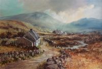 THE MOURNES, NEAR HILLTOWN by Gerald Walby at Ross's Online Art Auctions