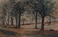THE WOODS AT CRAWFORDSBURN by Rowland Hill RUA at Ross's Online Art Auctions