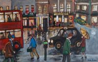 THE CROWN BAR, BELFAST by Peter Black at Ross's Online Art Auctions