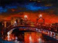 HALFPENNY BRIDGE by E. McClelland at Ross's Online Art Auctions