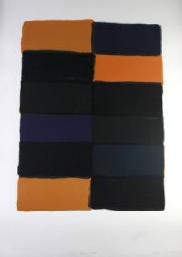 BLUE FOLD by Sean Scully RHA at Ross's Online Art Auctions