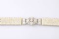 VERY FINE 18CT WHITE GOLD, PEARL & DIAMOND FIVE ROW BRACELET at Ross's Online Art Auctions