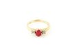 9CT GOLD, RUBY & DIAMOND RING at Ross's Online Art Auctions
