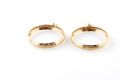 PAIR OF 9CT GOLD ENGRAVED HOOP EARRINGS at Ross's Online Art Auctions