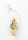 15CT GOLD, PERIDOT & SEED PEARL BAR BROOCH at Ross's Online Art Auctions