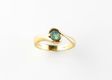 9CT GOLD & BLUE TOPAZ SOLITAIRE RING at Ross's Online Art Auctions