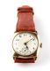 GENT'S 9CT GOLD HEFIK WRIST WATCH WITH WHITE ENAMEL DIAL at Ross's Online Art Auctions