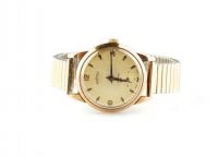 GENT'S 9CT GOLD ROAMER WRIST WATCH WITH EXPANDING BRACELET STRAP at Ross's Online Art Auctions