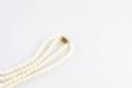 CULTURED PEARL DOUBLE ROW NECKLACE WITH 9CT GOLD CLASP at Ross's Online Art Auctions