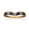 9CT GOLD SAPPHIRE & DIAMOND BAND at Ross's Online Art Auctions