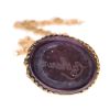 ANTIQUE AMETHYST SEAL & 9CT GOLD CHAIN at Ross's Online Art Auctions
