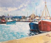 KILKEEL HARBOUR by Dennis Orme Shaw at Ross's Online Art Auctions