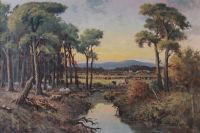 LATE SUMMER, NEAR KILMORE by William Cunningham at Ross's Online Art Auctions