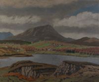 LURIG MOUNTAIN by Cyril Walter Bion at Ross's Online Art Auctions