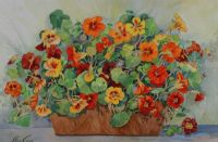 NASTURTIUMS by Helen Condy UWS at Ross's Online Art Auctions