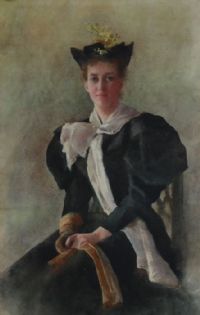 SEATED GIRL by Irish School at Ross's Online Art Auctions