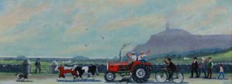 THE RED CONTRAPTION by Cupar Pilson at Ross's Online Art Auctions