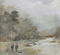 A STROLL BY THE LAGAN by Tom Kerr at Ross's Online Art Auctions