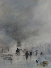 HOLYWOOD STATION by Tom Kerr at Ross's Online Art Auctions