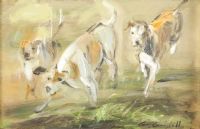 HOUNDS ON THE SCENT by Con Campbell at Ross's Online Art Auctions