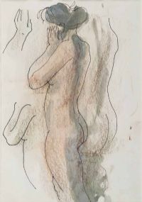 STANDING NUDE by George Campbell RHA RUA at Ross's Online Art Auctions